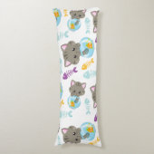 Patroon van katten, kattenkatten, Kittens, vis Lichaamskussen (Voorkant Verticaal)
