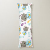 Patroon van katten, kattenkatten, Kittens, vis Lichaamskussen (Achterkant (Verticaal))
