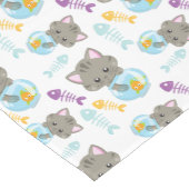 Patroon van katten, kattenkatten, Kittens, vis Medium Tafelloper (Hoek)