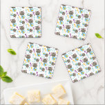 Patroon van katten, kattenkatten, Kittens, vis Onderzetter Set<br><div class="desc">Kute,  leuke en schattige patronen met katten,  viskommen en vissen. Moderne en trendy gave,  perfect voor de kattenliefhebber in je leven.</div>