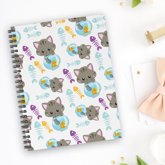 Patroon van katten, kattenkatten, Kittens, vis Planner