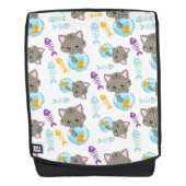Patroon van katten, kattenkatten, Kittens, vis Rugtassen (Voorkant)