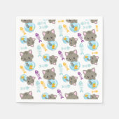 Patroon van katten, kattenkatten, Kittens, vis Servet (Voorkant)