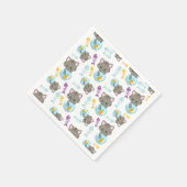 Patroon van katten, kattenkatten, Kittens, vis Servet (Hoek)