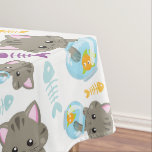 Patroon van katten, kattenkatten, Kittens, vis Tafelkleed<br><div class="desc">Kute,  leuke en schattige patronen met katten,  viskommen en vissen. Moderne en trendy gave,  perfect voor de kattenliefhebber in je leven.</div>