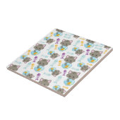 Patroon van katten, kattenkatten, Kittens, vis Tegeltje (Zijkant)