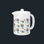 Patroon van katten, kattenkatten, Kittens, vis Theepot<br><div class="desc">Kute,  leuke en schattige patronen met katten,  viskommen en vissen. Moderne en trendy gave,  perfect voor de kattenliefhebber in je leven.</div>