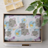 Patroon van katten, kattenkatten, Kittens, vis Tissuepapier (Geschenk)