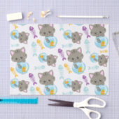 Patroon van katten, kattenkatten, Kittens, vis Tissuepapier (Craft)
