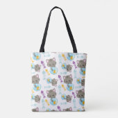 Patroon van katten, kattenkatten, Kittens, vis Tote Bag (Achterkant)