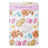 Patroon van katten, schattige katten, Kat, poten,  Badmat (Voorkant Verticaal)