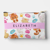 Patroon van katten, schattige katten, Kat, poten, Etui (Achterkant)