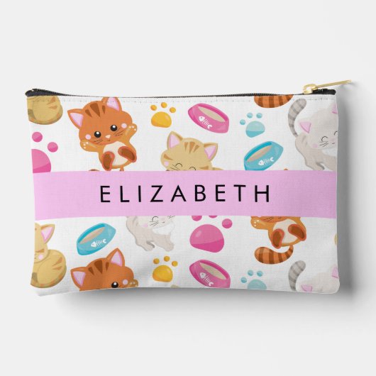 Patroon van katten, schattige katten, Kat, poten,  Etui (Achterkant)