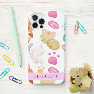 Patroon van katten, schattige katten, Kat, poten,  iPhone 12 Pro Hoesje