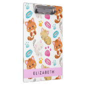 Patroon van katten, schattige katten, Kat, poten, Klembord (Rechts)