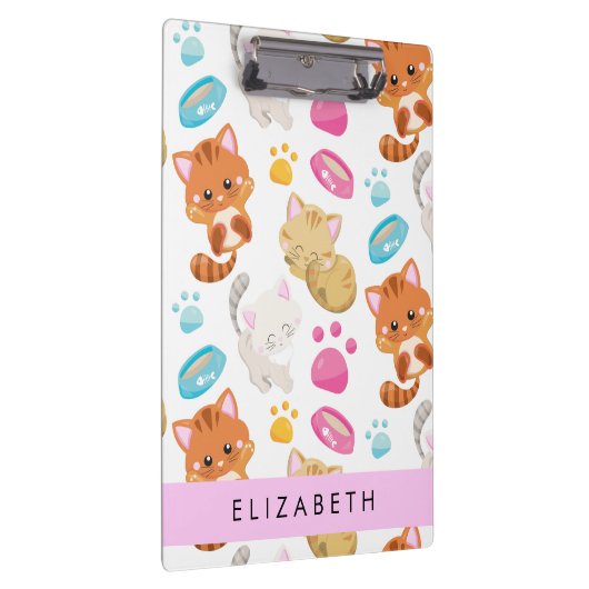 Patroon van katten, schattige katten, Kat, poten, Klembord (Rechts)