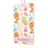 Patroon van katten, schattige katten, Kat, poten,  Luchtverfrisser (Links)