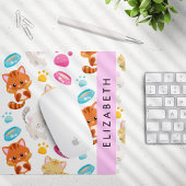 Patroon van katten, schattige katten, Kat, poten,  Muismat