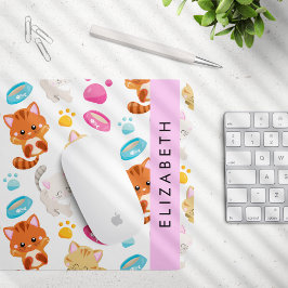 Patroon van katten, schattige katten, Kat, poten,  Muismat