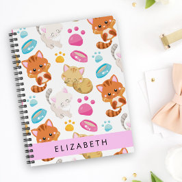 Patroon van katten, schattige katten, Kat, poten,  Planner