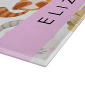 Patroon van katten, schattige katten, Kat, poten, Snijplank (Hoek)