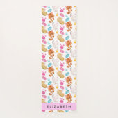 Patroon van katten, schattige katten, Kat, poten,  Yogamat (Achterkant)