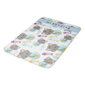 Patroon van katten, schattige katten, kittens, Jou Badmat (Gekanteld)