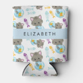 Patroon van katten, schattige katten, kittens, Jou Blikjeskoeler (Voorkant)