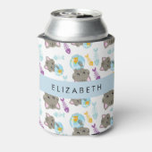 Patroon van katten, schattige katten, kittens, Jou Blikjeskoeler (Blikje Achterkant)