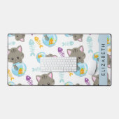 Patroon van katten, schattige katten, kittens, Jou Bureaumat (Keyboard & Muis)