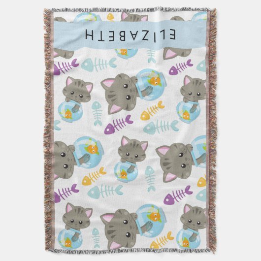 Patroon van katten, schattige katten, kittens, Jou Deken (Voorkant Verticaal)