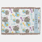 Patroon van katten, schattige katten, kittens, Jou Deken (Voorkant)