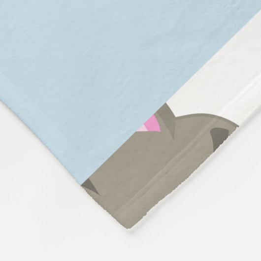 Patroon van katten, schattige katten, kittens, Jou Fleece Deken (Hoek)