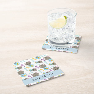 Patroon van katten, schattige katten, kittens, Jou Kartonnen Onderzetters