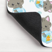 Patroon van katten, schattige katten, kittens, Jou Muismat (Hoek)