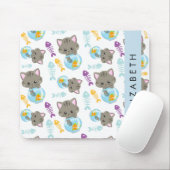 Patroon van katten, schattige katten, kittens, Jou Muismat (Met muis)