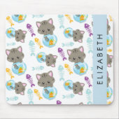 Patroon van katten, schattige katten, kittens, Jou Muismat (Voorkant)