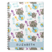 Patroon van katten, schattige katten, kittens, Jou Notitieboek (Voorkant)