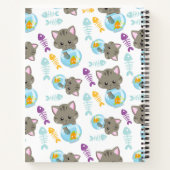 Patroon van katten, schattige katten, kittens, Jou Notitieboek (Achterkant)