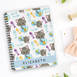 Patroon van katten, schattige katten, kittens, Jou Notitieboek