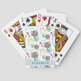 Patroon van katten, schattige katten, kittens, Jou Pokerkaarten