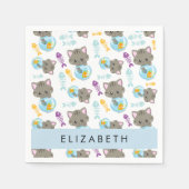 Patroon van katten, schattige katten, kittens, Jou Servet (Voorkant)