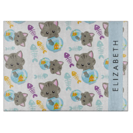 Patroon van katten, schattige katten, kittens, Jou Snijplank