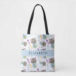 Patroon van katten, schattige katten, kittens, Jou Tote Bag
