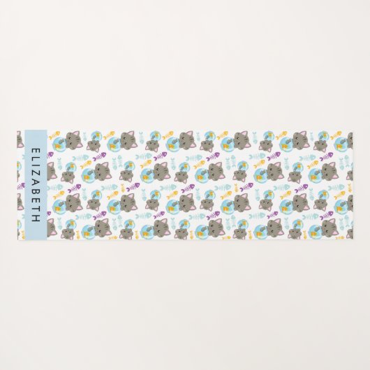 Patroon van katten, schattige katten, kittens, Jou Yogamat (Achterkant (horizontaal))