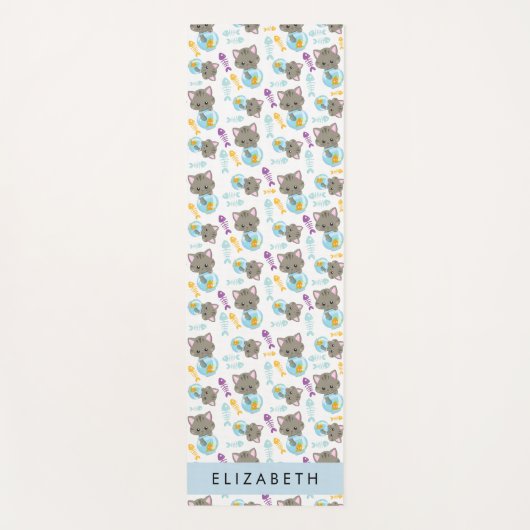 Patroon van katten, schattige katten, kittens, Jou Yogamat (Voorkant)