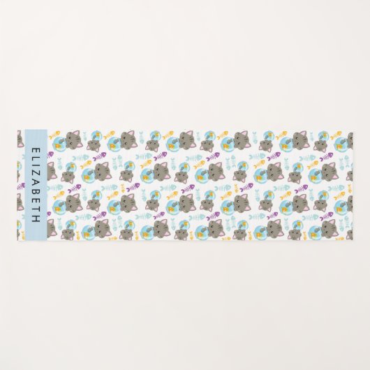 Patroon van katten, schattige katten, kittens, Jou Yogamat (Voorkant (horizontaal))