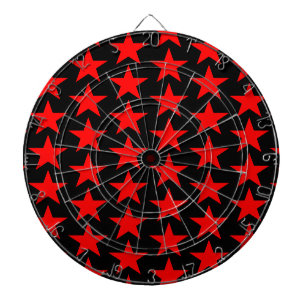 Patroon van Kleine Rode Sterren Dartbord