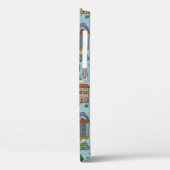 patroon van kleine stedenhuisjes Case-Mate iPhone case (Achterkant / Links)