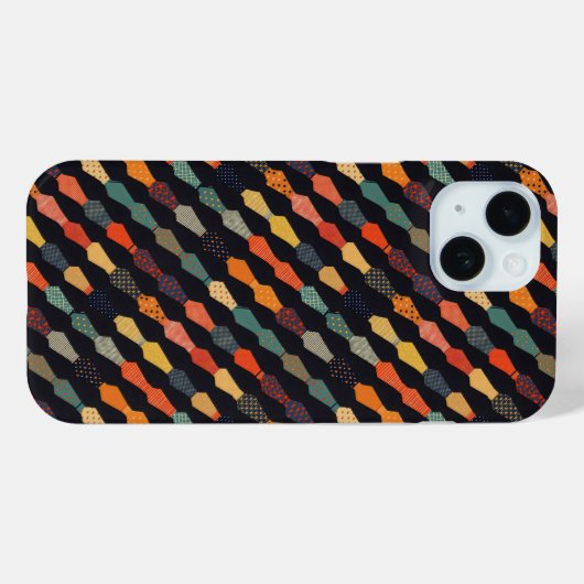 Patroon van kleine Stropdassen Case-Mate iPhone Case (Achterkant (horizontaal))